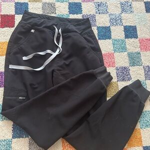 Black Jogger Pants with Drawstring